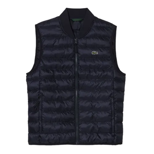 Áo Khoác Nam Lacoste Men's Padded Water-repellent Vest BH0537-HDE Màu Xanh Navy Size 48