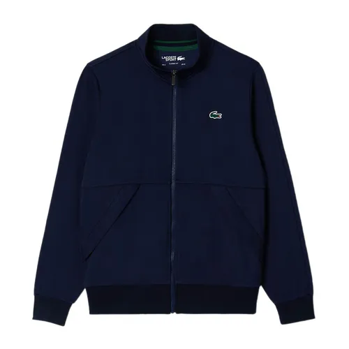 Áo Khoác Nam Lacoste Men's Zip-Up Tennis Sweatshirt SH3444 - 5FS Màu Xanh Navy Size 5