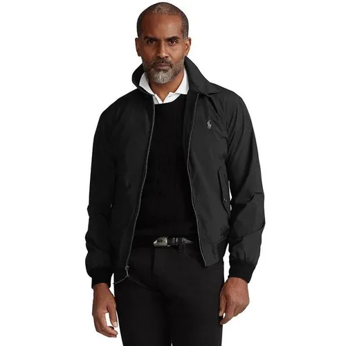 Thời trang Ralph Lauren Nam Áo khoác - Áo Khoác Nam Ralph Lauren Packable Windbreaker Jacket Black 2229003 - BLK Màu Đen Size S - Vua Hàng Hiệu