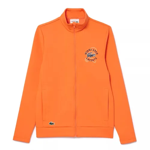 Thời trang - Áo Khoác Nỉ Nam Lacoste Miami Open Edition Tennis Sweatshirt SH8386-5QP Màu Cam Size 4 - Vua Hàng Hiệu