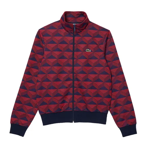 Áo Khoác Nỉ Unisex Lacoste Graphic Motif Sweatshirt SH8116-IKL Màu Đỏ Xanh Navy Size M