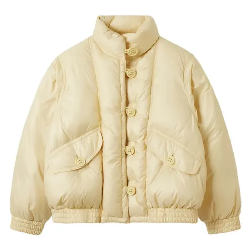 WHOAU Áo khoác - Áo Khoác Nữ WHOAU Pocket Duck Down Jumper WHJDE4V56F Màu Vàng - Vua Hàng Hiệu