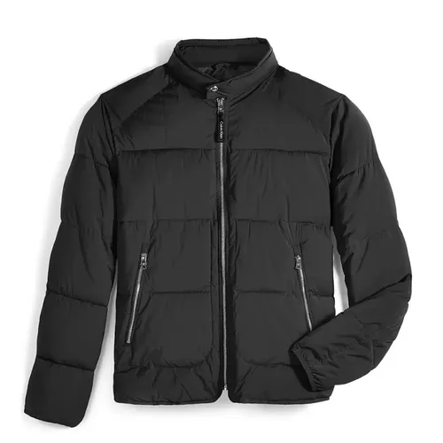 Áo Khoác Phao Nam Calvin Klein CK Men's Stretch Medium Weight Moto Jacket 255535 - BLK Màu Đen Size S - Thời trang - Vua Hàng Hiệu