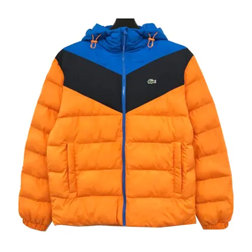 Lacoste Áo khoác Vải cao cấp Mỹ - Áo Khoác Phao Nam Lacoste Men's jacket BH7775-HUF Màu Cam Size 50 - Vua Hàng Hiệu
