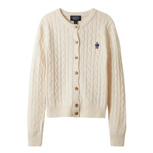 Thời trang WHOAU Cardigan - Áo Len Cardigan Nữ WHOAU Steve Cable WHCKE4901F Màu Be Size S - Vua Hàng Hiệu