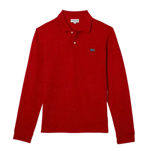 Áo Polo Dài Tay Nam Lacoste Men's Classic Fit Speckled Print Polo PH2421-7CQ Màu Đỏ Size 4 - Thời trang - Vua Hàng Hiệu