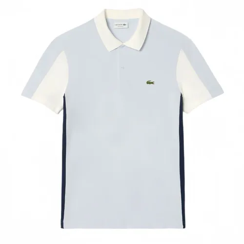 Thời trang - Áo Polo Nam Lacoste Cotton Pique Colourblock Shirt PH1302 - IHJ Màu Ghi Size 4 - Vua Hàng Hiệu