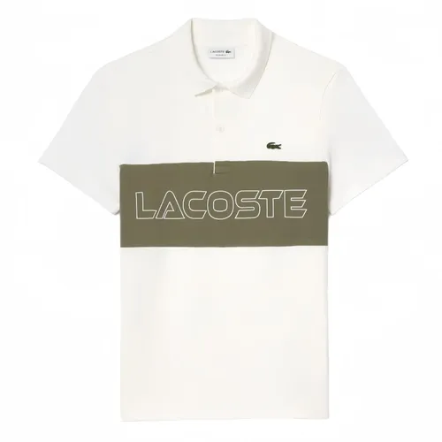 Áo Polo Nam Lacoste Men's Regular Fit Stretch Mini Piqué Polo Shirt PH1470 - IMI Màu Trắng Size 4