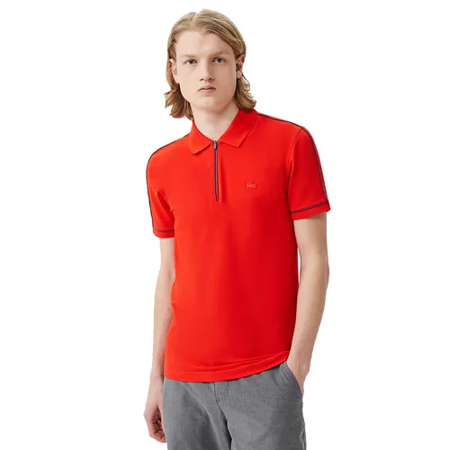 Áo Polo Nam Lacoste Men's Slim Fit Half Zip Red PH0349 - 49R Màu Đỏ Size 3