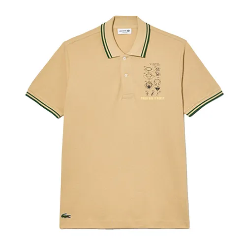 Áo Polo Nam Lacoste Original L.12.12 Embroidered Patent Cotton Shirt PH8008-IXQ Màu Be Size 3 - Thời trang - Vua Hàng Hiệu