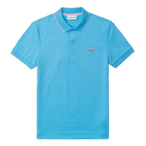 Thời trang - Áo Polo Nam Lacoste Regular Fit Contrast Collar Polo Shirt PH0960-IY3 Màu Xanh Dương Size 3 - Vua Hàng Hiệu