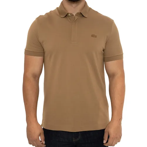 Lacoste Nâu Áo Polo - Áo Polo Nam Lacoste Regular Fit Paris PH5522 Six Cookie Màu Nâu Size 5 - Vua Hàng Hiệu