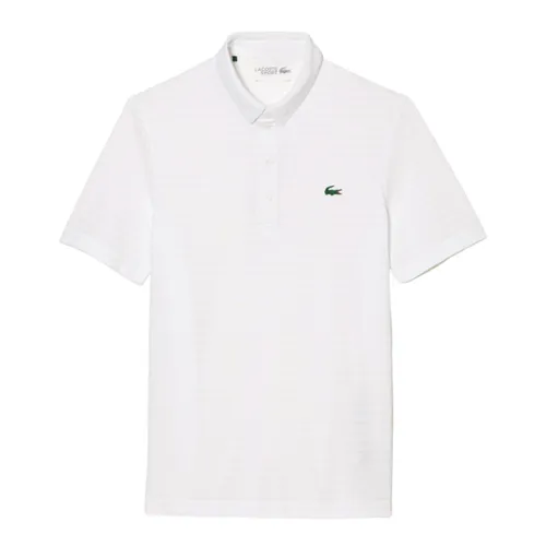 Áo Polo Nam Lacoste Sport Textured Breathable Golf DH6844 - 001 Màu Trắng Size 4 - Thời trang - Vua Hàng Hiệu