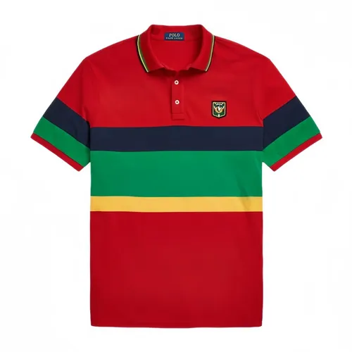 Thời trang - Áo Polo Nam Ralph Laurel Crest Mesh Shirt 339001 Phối Màu Size M - Vua Hàng Hiệu