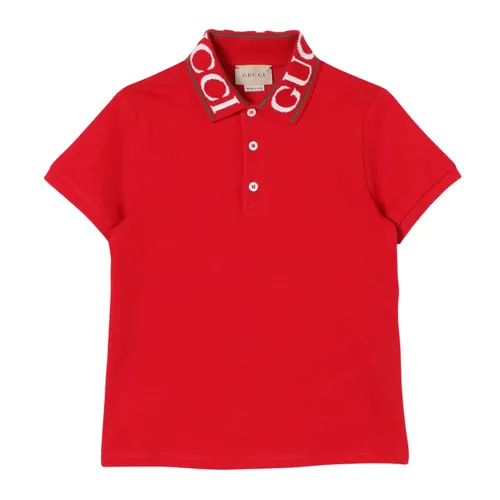 Gucci Nữ Đỏ - Áo Polo Nữ Gucci In Red 573882 6300 XJGND Màu Đỏ Size 12Y - Vua Hàng Hiệu