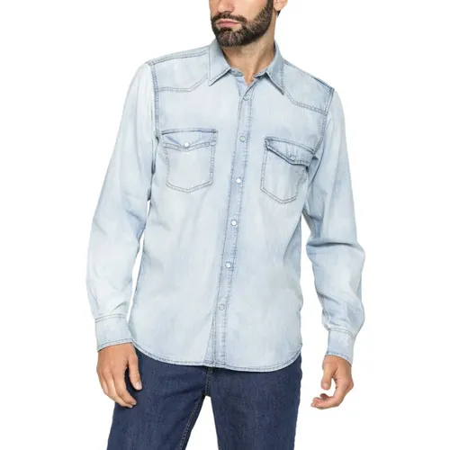 Áo Sơ Mi Nam Carrera Jeans 210A1005X_511 Màu Xanh Nhạt Size M - Thời trang - Vua Hàng Hiệu