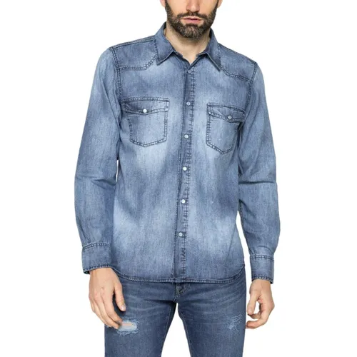 Áo Sơ Mi Nam Carrera Jeans 210A1005X_711 Màu Xanh Đậm Size M - Thời trang - Vua Hàng Hiệu