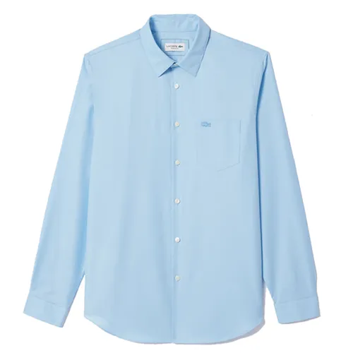 Áo Sơ Mi Nam Lacoste Men's Regular Fit Solid Cotton Shirt CH8522-HBP Màu Xanh Dương Size 38 - Thời trang - Vua Hàng Hiệu
