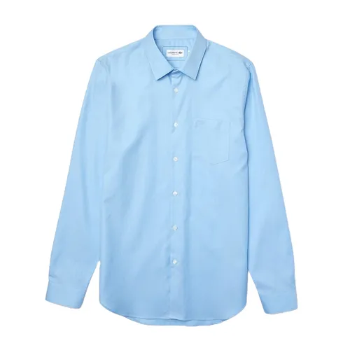 Áo Sơ Mi Nam Lacoste Regular Fit Cotton Poplin Shirt Màu Xanh Dương Size 39 - Thời trang - Vua Hàng Hiệu