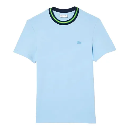 Thời trang Lacoste Xanh Pastel - Áo Thun Nam Lacoste Stripe Collar Stretch Pique T-Shirt TH1131 - HBP Màu Xanh Pastel Size 5 - Vua Hàng Hiệu