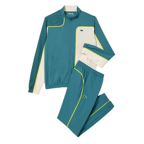 Bộ Quần Áo Gió Nam Lacoste Colorblock Tennis Sweatsuit WH7573-IV1 Màu Xanh Trắng Size 4 - Thời trang - Vua Hàng Hiệu