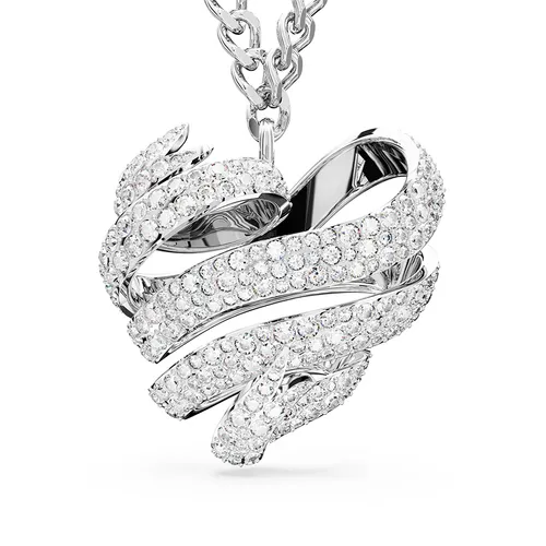 Dây Chuyền Nữ Swarovski Hyperbola Pendant Heart, Large, White, Rhodium Plated 5647578 Màu Bạc - Trang sức - Vua Hàng Hiệu