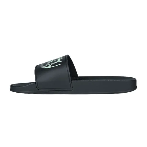 Givenchy - Dép Givenchy Slide Sandals In Rubber With Givenchy Infinity Print BH301TH1MD 012 Màu Đen Size 40 - Vua Hàng Hiệu