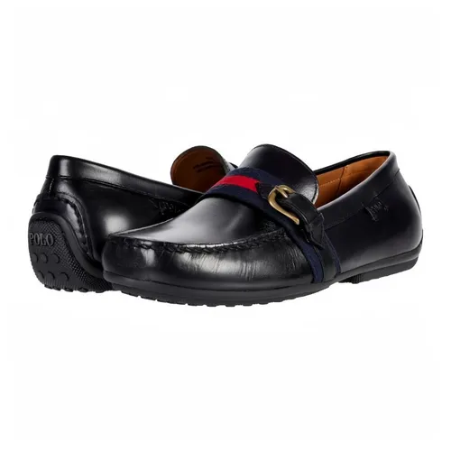 Ralph Lauren Da cao cấp - Giày Lười Nam Ralph Lauren Riali Loafer 7600003 Màu Đen Size 8.5 - Vua Hàng Hiệu