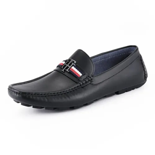 Giày Lười Nam Tommy Hilfiger Men's Atino Driver Shoes Màu Đen Size 9