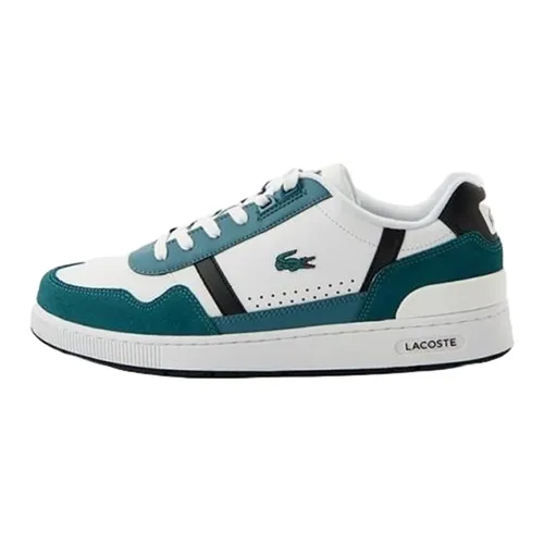 Giày Thể Thao Nam Lacoste T-Clip Sneakers 47SMA-1R5 Màu Trắng Phối Xanh Size 9
