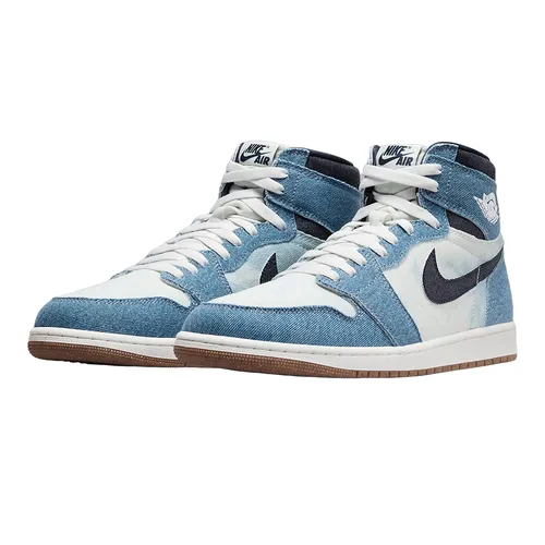Giày Thể Thao Nam Nike Air Jordan 1 Retro High FQ2947-100 Màu Trắng Phối Xanh Denim Size 42 - Giày - Vua Hàng Hiệu