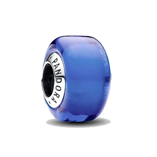 Pandora - Hạt Vòng Charm Pandora Blue Mini Murano Glass Charm 793105C00 Màu Xanh Dương - Vua Hàng Hiệu