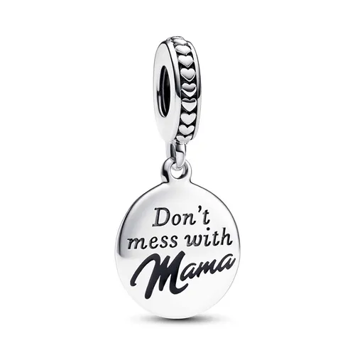 Pandora - Hạt Vòng Charm Pandora Mama Engravable Dangle 793204C01 Màu Bạc - Vua Hàng Hiệu