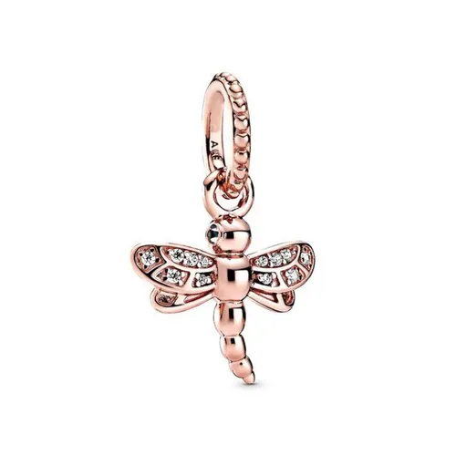 Pandora - Hạt Vòng Charm Pandora Dragonfly Pendants Charm 388803C01 Màu Vàng Hồng - Vua Hàng Hiệu