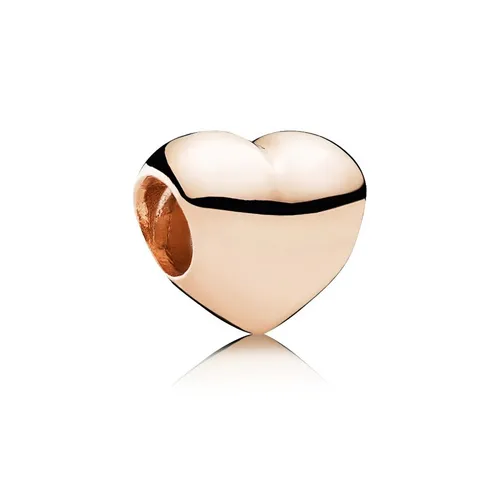 Pandora - Hạt Vòng Charm Pandora Rose Gold Plated Big Smooth Heart Charm 780137 Màu Vàng Hồng - Vua Hàng Hiệu