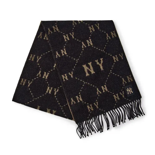 Khăn Quàng Cổ MLB Monogram Muffler NY Yankees 3AMFM0146-50BKS Màu Đen