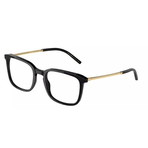 Kính Mắt Cận Unisex Dolce & Gabbana Eyeglasses DG3349 501 Màu Vàng Đen