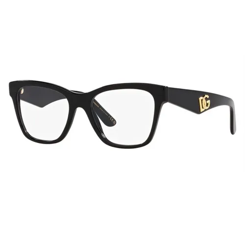 Kính Mắt Cận Unisex Dolce & Gabbana Eyeglasses DG3374 501 53 Màu Đen - Kính mắt - Vua Hàng Hiệu