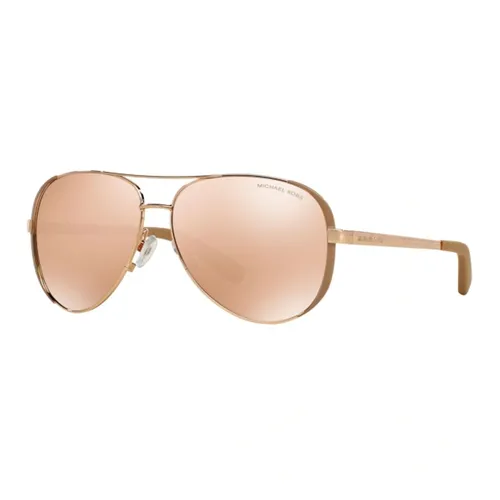 Kính mắt Michael Kors - Kính Mát Nữ Michael Kors Women's Sunglasses MK5004 1017R1 Màu Vàng Hồng - Vua Hàng Hiệu