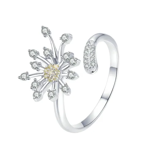 Trang sức - Nhẫn Nữ Kya Jewel Dandelion Wishes R87 Màu Bạc - Vua Hàng Hiệu