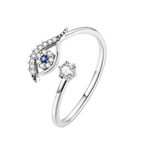 Trang sức - Nhẫn Nữ Kya Jewel Hamsa Eye R92 Màu Bạc - Vua Hàng Hiệu