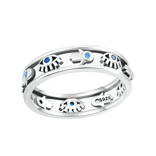 Nhẫn Nữ Kya Jewel Hand Of Fatima R86 Màu Bạc - Trang sức - Vua Hàng Hiệu