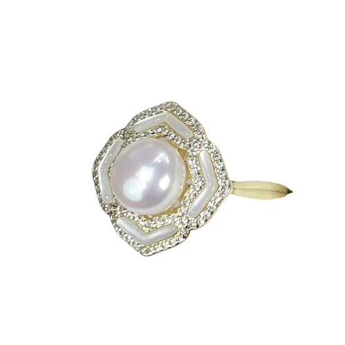 Trang sức - Nhẫn Nữ Kya Jewel Pearl Petal PR31 Màu Trắng Ngà - Vua Hàng Hiệu