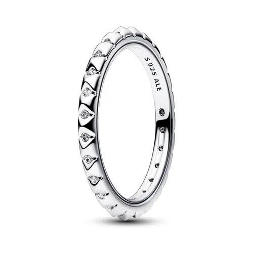 Nhẫn Nữ Pandora ME Silver Pyramid Ring With Stone 192800C01 Màu Bạc Size 50 - Trang sức - Vua Hàng Hiệu