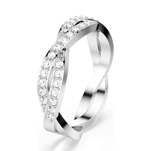 Nhẫn Nữ Swarovski Infinity Ring Round Cut, White, Rhodium Plated 5717572 Màu Bạc Size 52 - Trang sức - Vua Hàng Hiệu