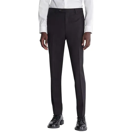 Quần Âu Nam Calvin Klein CK Men's Slim Fit Dress Pant JJX0001 Màu Đen Size 31 - Thời trang - Vua Hàng Hiệu
