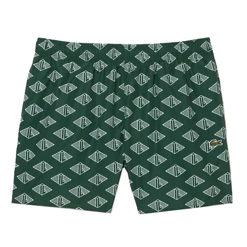 Thời trang - Quần Bơi Nam Lacoste Men's Two-Tone Monogram Print Swimming Trunks MH5641 - YRR Màu Xanh Lá Size S - Vua Hàng Hiệu
