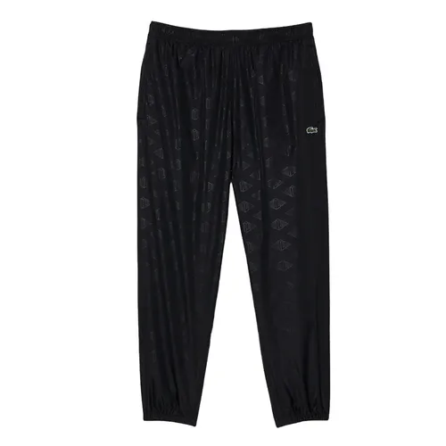 Thời trang Nam Quần gió - Quần Gió Nam Lacoste Men's Regular Fit Monogram Black Sweatpants XH5451 - 031 Màu Đen Size S - Vua Hàng Hiệu