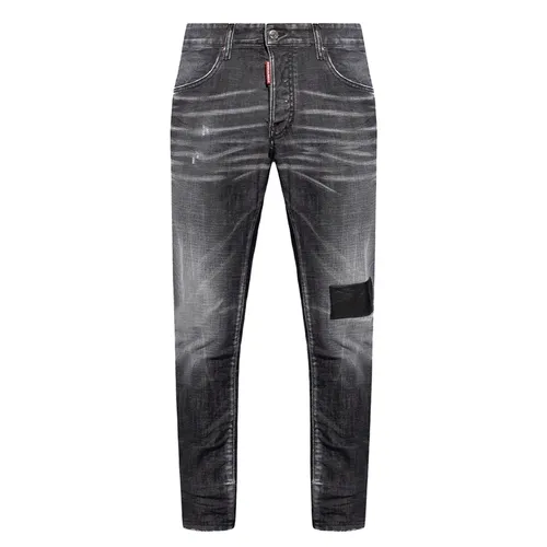 Thời trang - Quần Jean Nam Dsquared2 S71LB1414 S30357 900 Màu Xám Đen Size 48 - Vua Hàng Hiệu