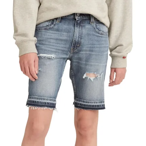 Levi's - Quần Short Jean Nam Levi's Flex 412 Slim Fit 5 Pocket 393870-052 Màu Xanh Size 31 - Vua Hàng Hiệu